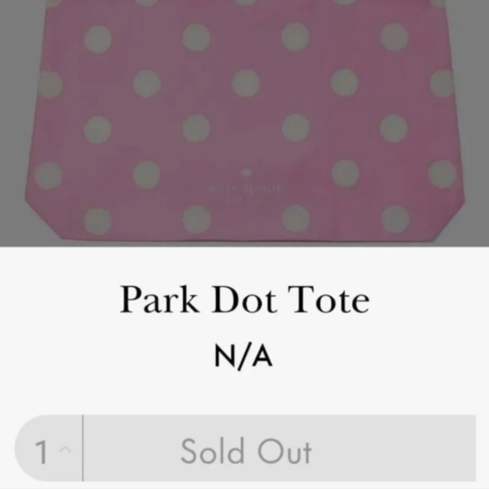 Kate Spade New York Cotton Candy Canvas Tote Bag Pink Polka Dot NWT  1 LEFT! - Picture 13 of 13